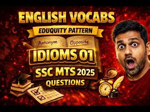 Most Important IDIOMS Part 01 for SSC Exams 2026 🔥 SSC MTS 2025 Questions | தமிழில் விளக்கம்