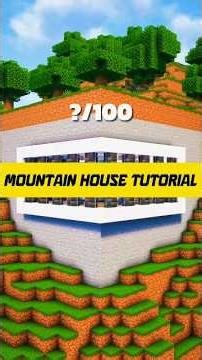 I Build a Mountain House In minecraft 🤯😱