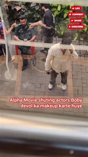 🎬 Bobby Deol Ka Makeup Scene LIVE! 😱 | Alpha Movie Shooting #Shorts #bobydeol #shutingtime #alpha