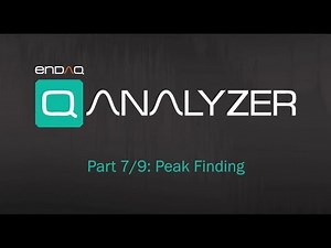 enDAQ Analyzer Part 7: Peak Finding