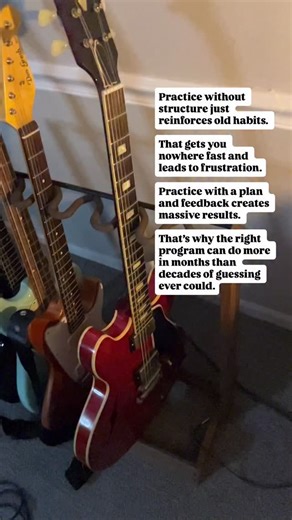 If you have been playing guitar for 10 years or more and you still haven’t reached your guitar playing goals, then you’re in the right place. Over the last 20 years, I’ve taught well over 10,000 guitar lessons and played 1000s of professional gigs. I went to the expensive music school and got a degree while learning from some amazing instructors. Once I got out and started playing gigs, I realized that I didn’t need a four year music degree. I just needed a program that showed me exactly what I 