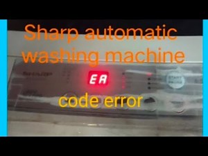 How to fix EA error on Sharp Washing Machine#sharp #diy #everyone