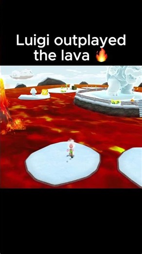 Luigi dodges lava with Fire Flower in Super Mario Galaxy 2 #mario #nintendoswitch #nintendo