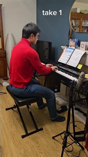 Sixteenth Notes Rhythm Warm-up - 7 months progress beginner #piano learner