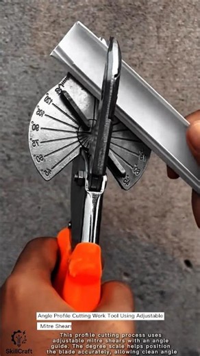 Angle Profile Cutting Work Tool Using Adjustable Mitre Shears #worktool