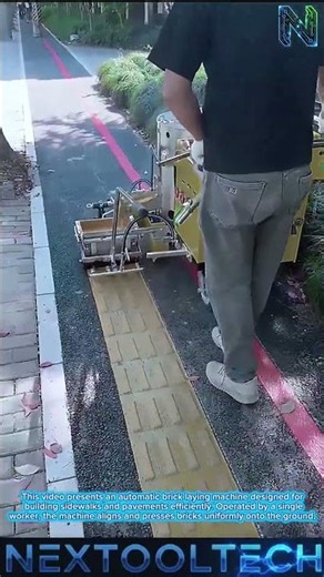 Brick Sidewalk Laying Machine for Fast Pavement Work#Tools