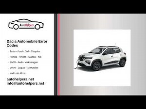Dacia Automobile Error Codes