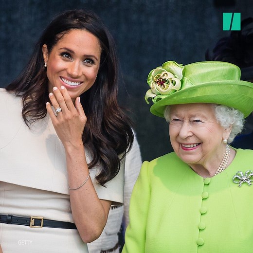 Spending all this time with the royal family seems to have given the Duchess of Sussex a bit of an accent. | HuffPost Women
