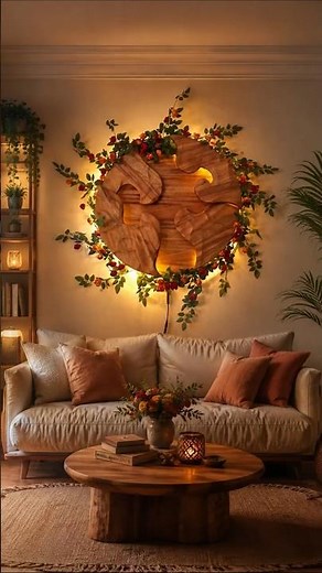 I Made INSANE 3D Wall Art with This Wood Carving Disc! 🤯 #shorts