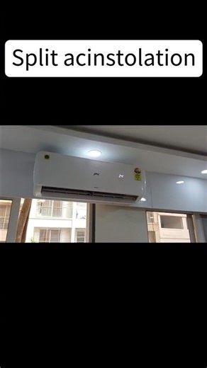 split ac instolation😎🥰 #youtubeshorts #howto #kaisekaren #viral