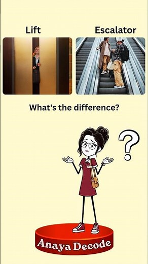 Lift vs Escalator vs Hydraulic Lift - How They Actually Work!