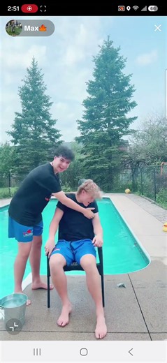 College Student Tickled by Pool 2