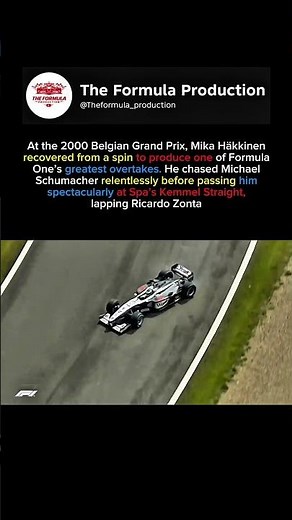 Häkkinen’s bold move secured victory and became an iconic moment in Formula One history #formula1