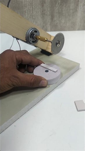 World’s Smallest Degree Cutter? 😱 12V DC Motor Power! #shorts #viral #diy