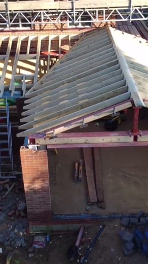 Irregular valley, vaulted ceiling roof 📐🔨 #roofing #carpentry #framing #construction