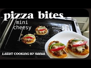 Pizza Bites | Cheesy Pizza Bites | Easy Recipe for Quick Cheesy Pizza Bites | Make Ahead & Freez