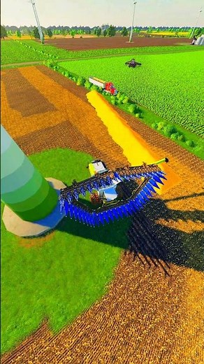Satisfying harvesting #farmingsimulator25 #farmingsimulator #farmingsimulator19
