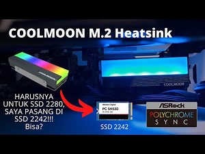 Jadi Adem dan Ganteng!!! | Review COOLMOON M.2 SSD Heatsink ARGB | WDC PC SN530 512GB NVMe 2242
