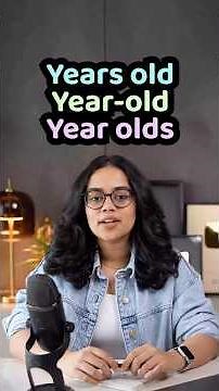 Years Old vs Year-Old vs Year Olds | Common English Mistakes | Learn English With Ananya