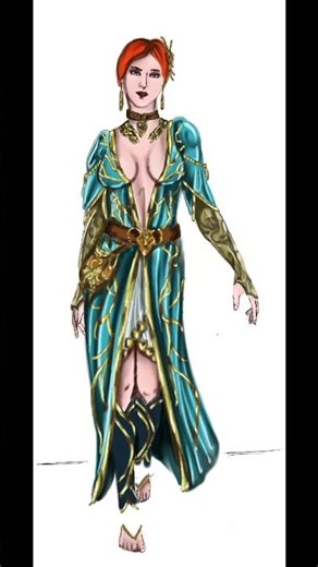Triss Merigold- the Witcher #drawing #art #fanart #thewitcher3wildhunt