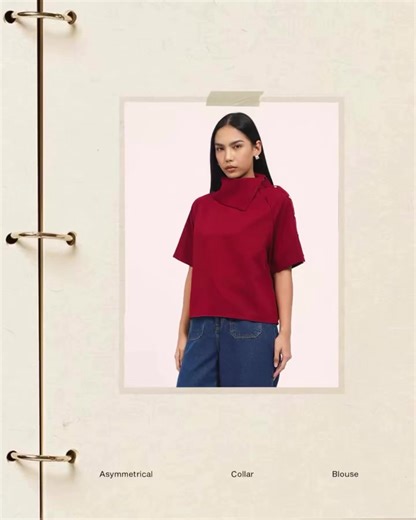 Red, but make it more “you” 😍 Cobain Asymmetrical Collar Blouse - enak dipakai seharian, nggak ribet, tapi tetap bikin percaya diri. Potongannya yang unik jadi statement kecil yang bikin look nggak flat! One look, many moments. Dapatkan di Executive.co.id dan store terdekat. #EveryoneExecutive