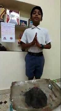Volcano Eruption Working Model made By Vedant Prafulla Surve