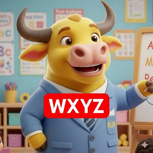 ⭐ Learn English with Kun | Alphabet W–Z| Kun English Shorts-Day-7