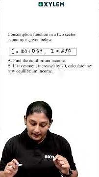 Plus Two Commerce - Economics | Equilibrium Income | Xylem Plus Two Commerce