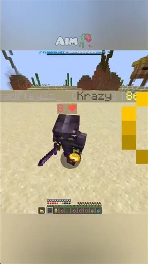 minecraft Aimbot movement 💀#shorts #minecraft