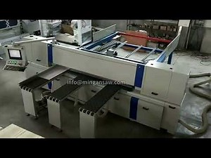 Full-Auto CNC Panel Beam Saw | Precision Wood & Aluminum Cutting Machine by Mingan