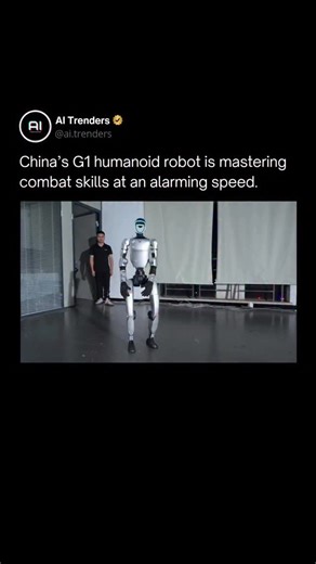 Ai Trenders | Artificial Intelligence | Technology | China’s G1 humanoid robot is advancing at a pace that’s starting to feel unsettling. Powered by AI, advanced sensors, and precision... | Instagram