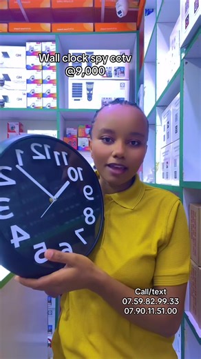 Wall Clock Spy CCTV for Security Monitoring