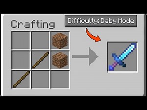Minecraft, But With "Baby Mode" Difficulty..