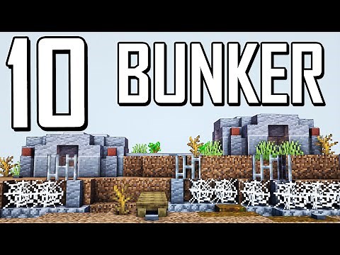 10 Bunker in Minecraft 🔟 Minecraft Bunker bauen deutsch