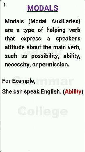 Mastering Modal Verbs in English Grammar