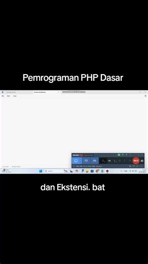 Setiap baris kode PHP adalah langkah menuju mimpi digital! 💻🚀 Hari ini saya membuat file sederhana berekstensi .bat untuk mempermudah proses development. Terus belajar dan berkembang! 💪 #PemrogramanPHP #WebDevelopment #CodingJourney #BelajarPHP #ProgrammerIndonesia