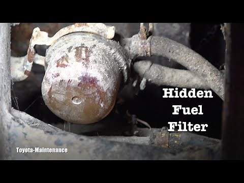86 Toyota Truck fuel pump and fuel filter location