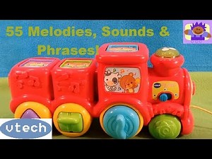 Vtech roll and surprise animal train musical toy