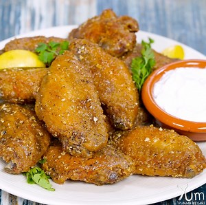 Wingstop Lemon Pepper Wings Recipe* in the comment section! | Yum