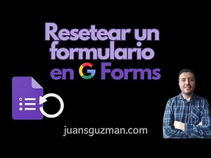 Cómo RESETEAR un Google Form con un solo clic usando Apps Script 🧹 | Borra preguntas y respuestas