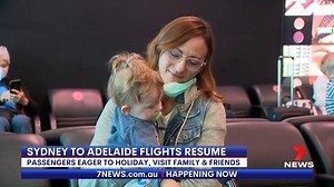 After months of waiting, there was plenty of excitement at Sydney Airport this morning as eager passengers boarded the first flight to Adelaide. For some, it was time for a break but for others it meant so much more. It comes as the New South Wales once again recorded no locally acquired coronavirus cases and restrictions on community sport were eased. More: 7news.link/3i1S518 #Coronavirus #7NEWS | 7NEWS Sydney