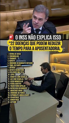 22 doenças que podem reduzir o tempo para a aposentadoria (PCD) | Você conhecia essa regra?
