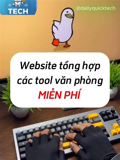 👉 Website hỗ trợ việc văn phòng MIỄN PHÍ 100% #fyp #vanphong #sinhvien #onlinetools #meovatcuocsong Một website tổng hợp hàng loạt công cụ văn phòng online: xóa nền ảnh, tạo ảnh thẻ, PDF → Word, text → voice, JSON → HTML… 👉 Không đăng nhập 👉 Không cài đặt 👉 Miễn phí 100%
