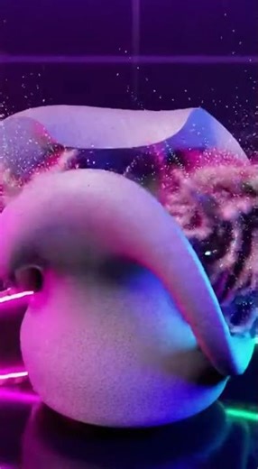 Neon Foam Can Explosion