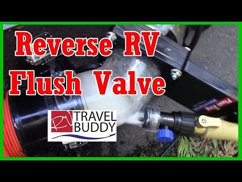 Flush King Reverse RV Flush Valve Review, Holding Tank Flushing System | RV Travel Buddy