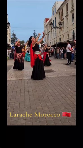 Traditional Moroccan Dance Performance in Urban Setting