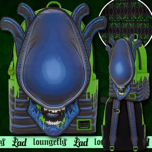 Zach Pincus | loungeflylad on Instagram: "The first ever ALIEN Loungefly backpack is here and this queen is full sized! Check out the extendable mouth! So cool! Available now at the small shops linked in my bio! Use discount code LFLAD to save every time you shop! #mi̇ni̇bag #minibackpack #baglover #bagaddict #bagcollection #bagcollector #loungefly #loungeflynews #loungeflycollector #loungeflyminibackpack #alien #alienearth #alienmovie #aliencosplay #xenomorph #xenomorphcosplay #sigorneyweaver #