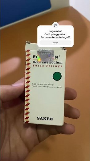 Bagaimana Cara Penggunaan Forumen Tetes Telinga #forumen #serumen #obattelinga #shorts #obat