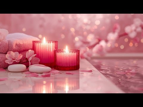 🌿Relaxing Spa Music With Candlelight Ambience & Gentle Water Sounds for Stress Relief