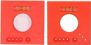 2Pcs Trim Marks Offset Ruler, Multifunction Parallel Lines Level, 45 Degree Cutting Marking Tool, Screws Marking Offset Marking Tool